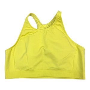All in Motion yellow racerback sports bra training athletic size XXL